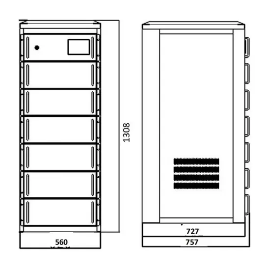 High quality solar energy storage cabinet lithium battery bms price in surabaya indonesia